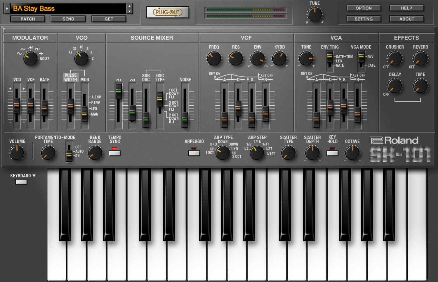 Roland SH-101 Software Synthesizer plugin gallery thumbnail